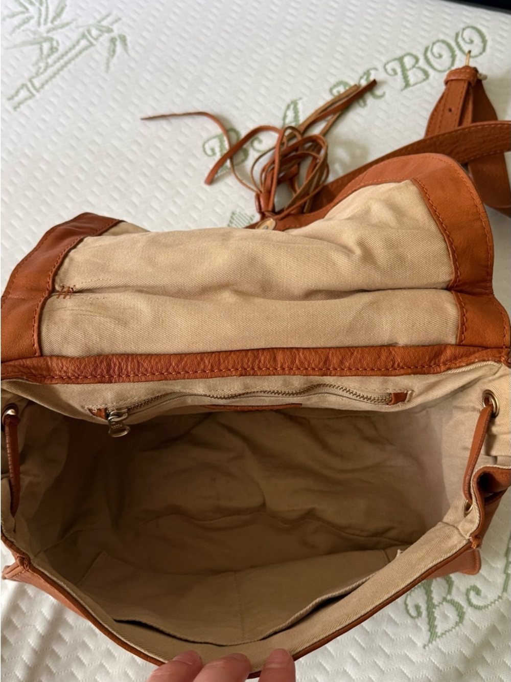 See By Chloe Brown Leather Crossbody Saddle Bag with Fringe - Picture 6 of 16